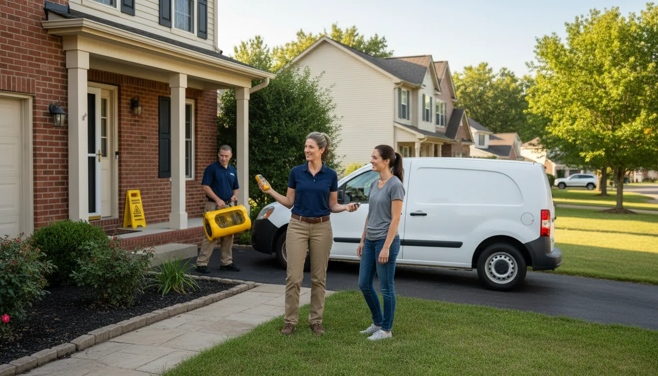 Residential water damage restoration in Morristown, AZ